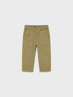Pantalone twill tasche Bimbo Marrone 2501/25 corredino e abbigliamento neonato | NANU' BABY