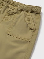 Pantalone twill tasche Bimbo Marrone 2501/25 corredino e abbigliamento neonato | NANU' BABY