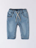 Pantaloni Cotone Denim Jeans 3B681/7300 corredino e abbigliamento neonato | NANU' BABY
