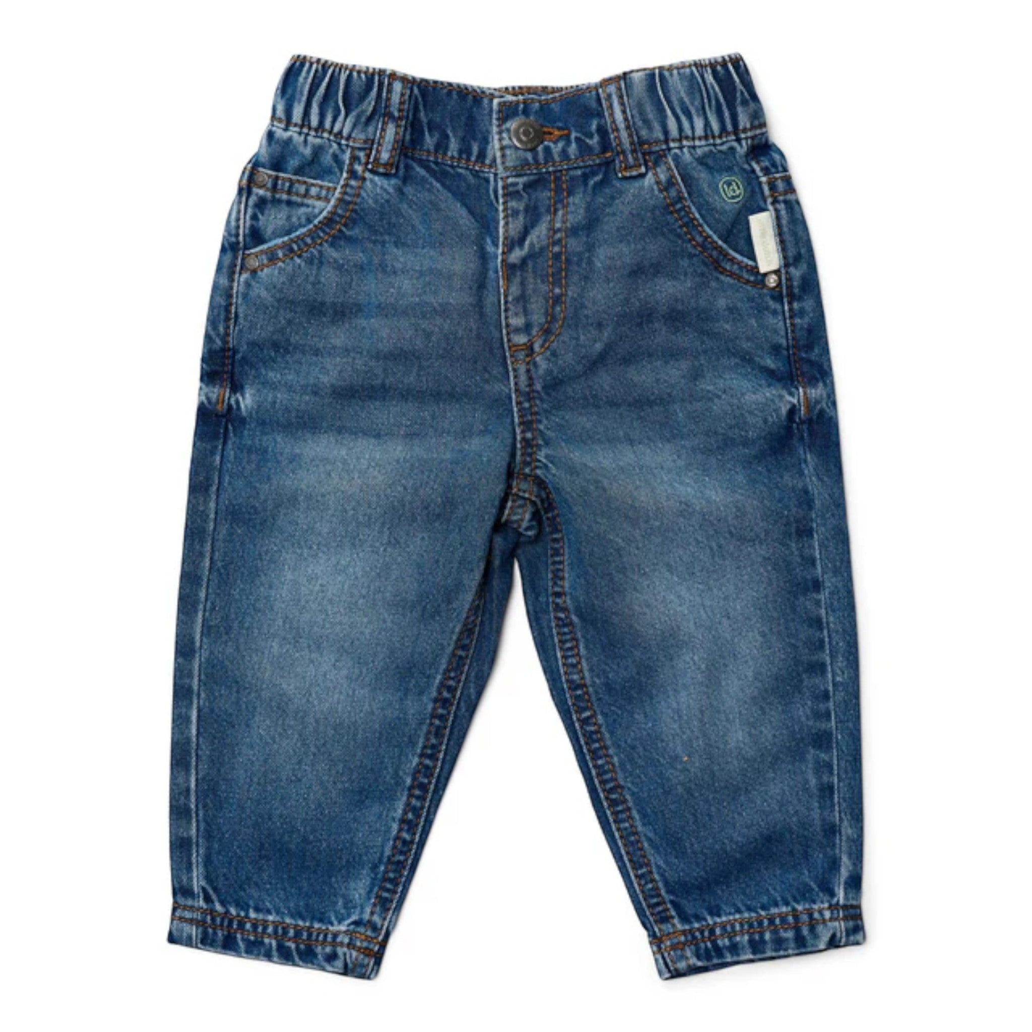 Pantaloni in denim - Amici della foresta Bimbo Blu CL25093061 corredino e abbigliamento neonato | NANU' BABY