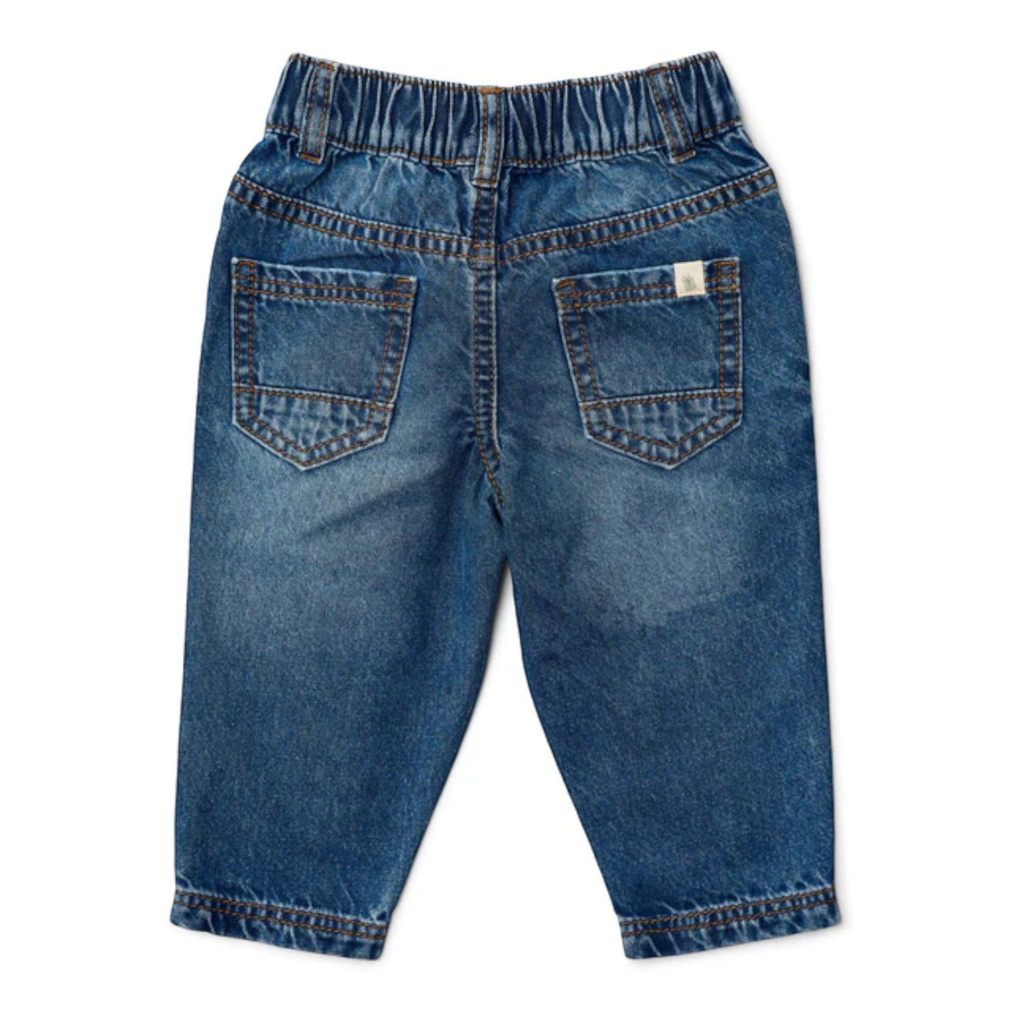 Pantaloni in denim - Amici della foresta Bimbo Blu CL25093061 corredino e abbigliamento neonato | NANU' BABY