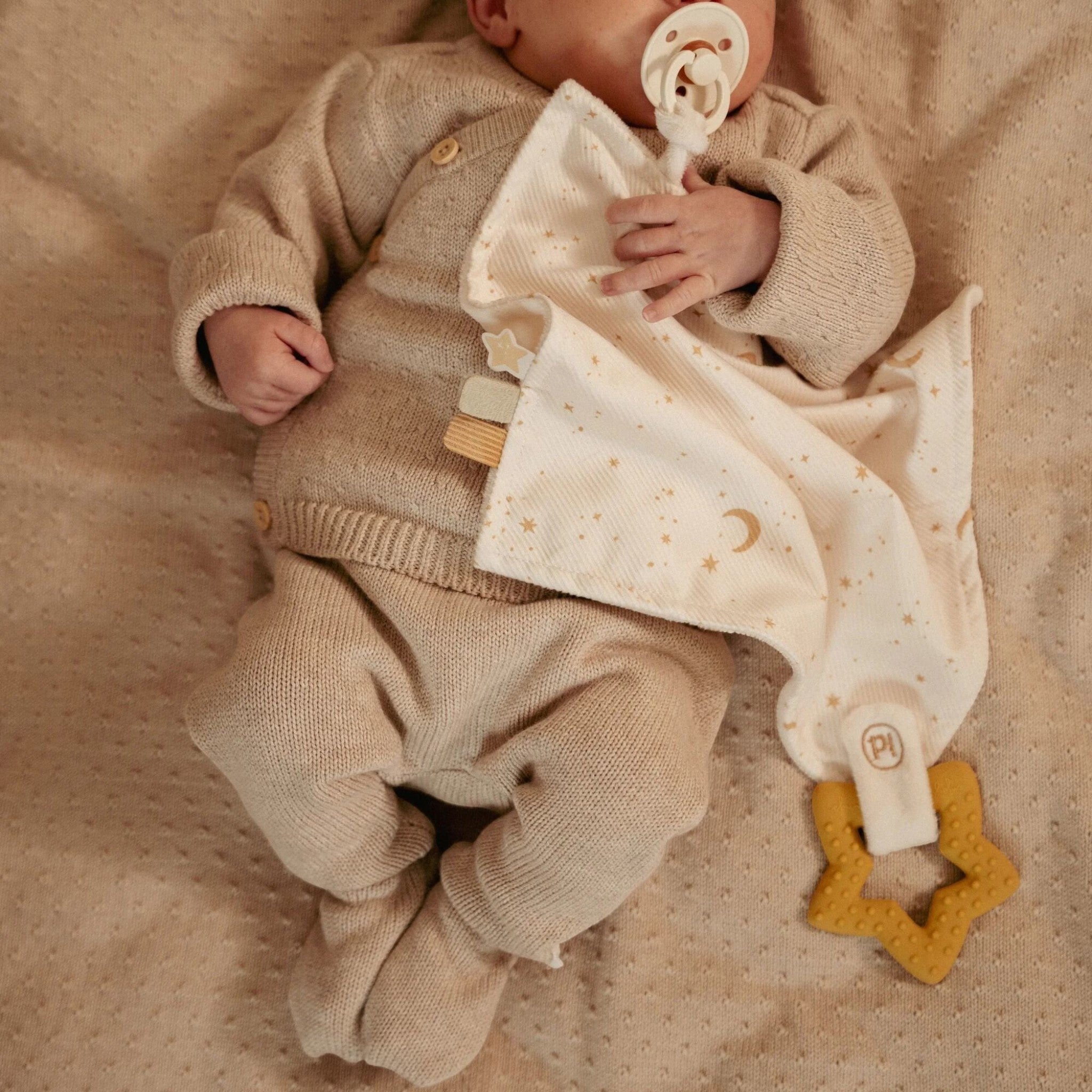 Pantaloni in maglia Neonato Beige CL25293019 corredino e abbigliamento neonato | NANU' BABY