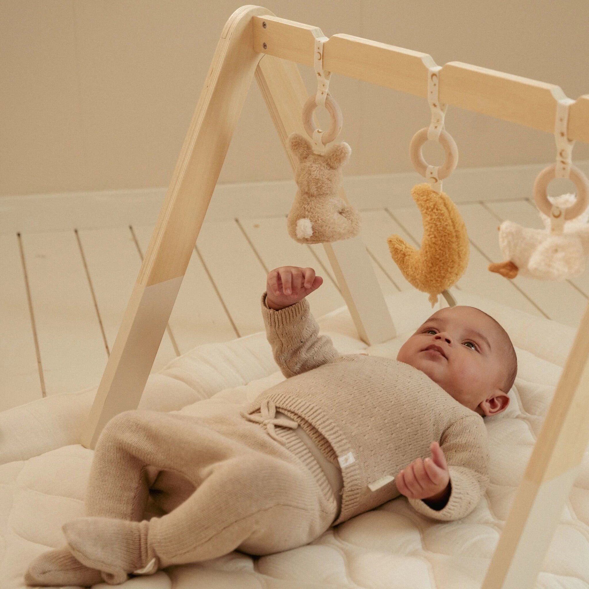 Pantaloni in maglia Neonato Beige CL25293019 corredino e abbigliamento neonato | NANU' BABY