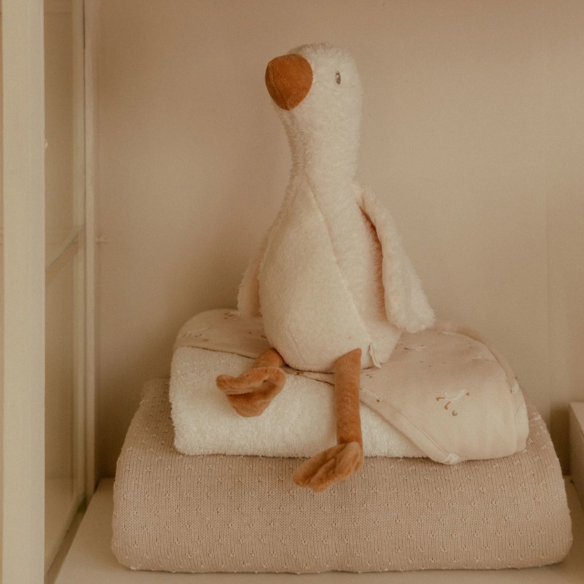 Peluche Oca 25 cm Bianco LD8405 corredino e abbigliamento neonato | NANU' BABY