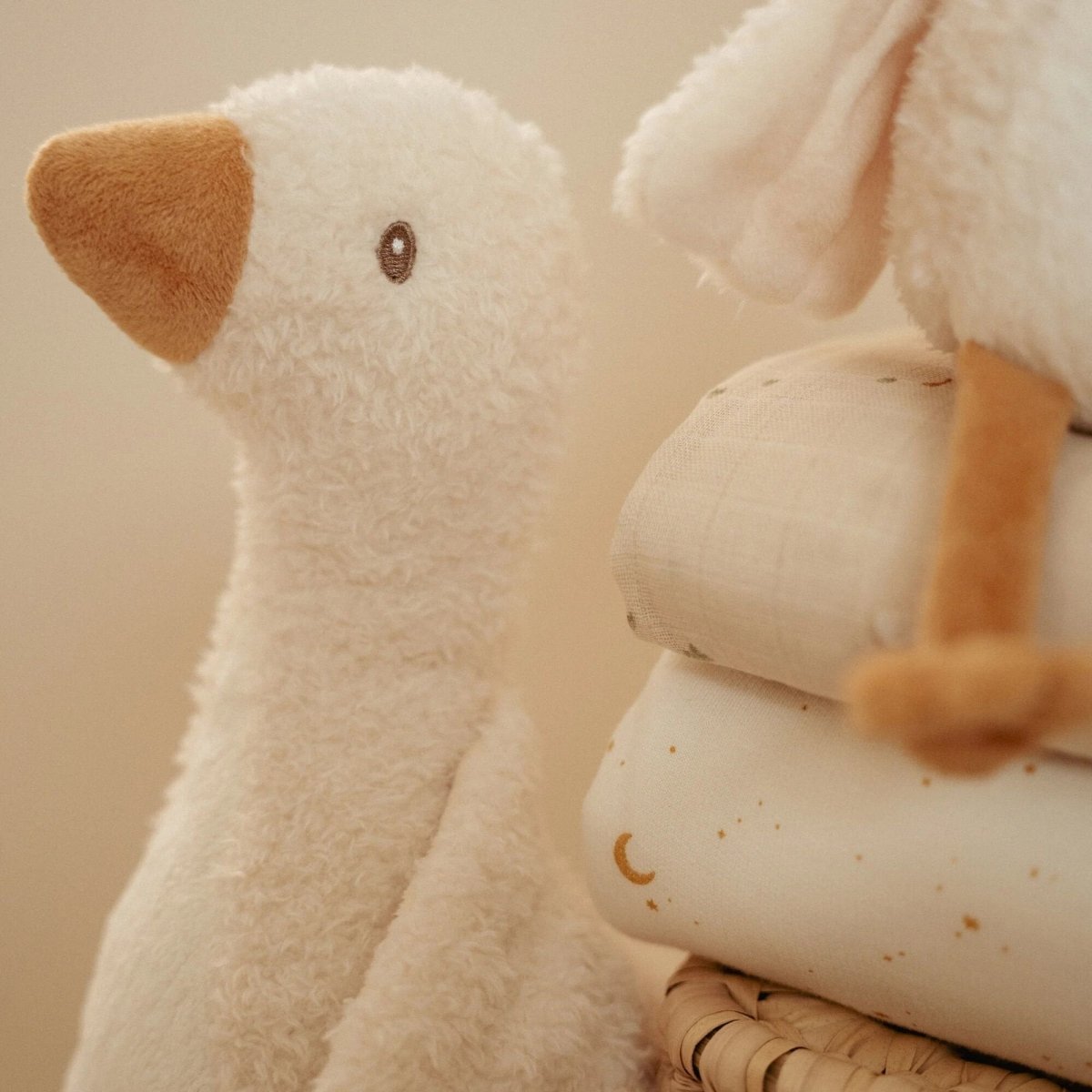 Peluche Oca 25 cm Bianco LD8405 corredino e abbigliamento neonato | NANU' BABY
