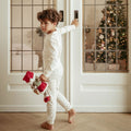 Pigiama natalizio a due pezzi Bimbo Beige CL25106003 corredino e abbigliamento neonato | NANU' BABY