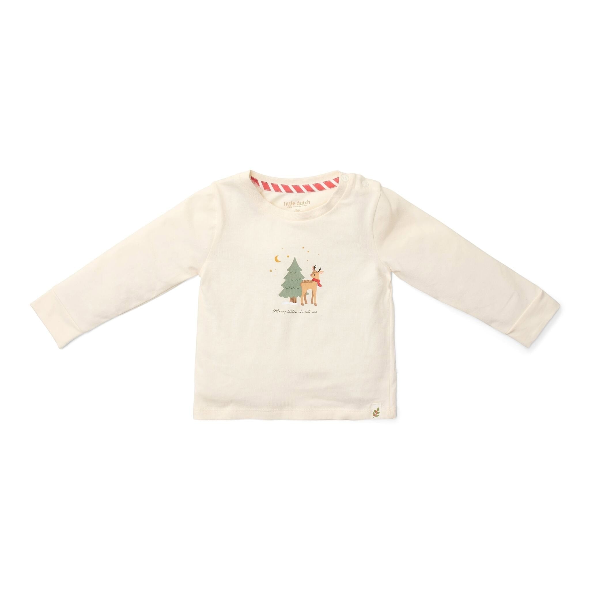 Pigiama natalizio a due pezzi Bimbo Beige CL25106003 corredino e abbigliamento neonato | NANU' BABY