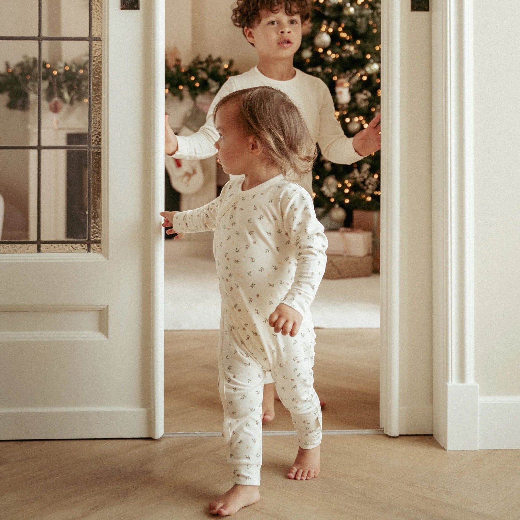 Pigiama natalizio intero Beige CL25106000 corredino e abbigliamento neonato | NANU' BABY