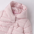 Piumino Cappuccio Fiocco Neonata 3F737/2714 corredino e abbigliamento neonato | NANU' BABY
