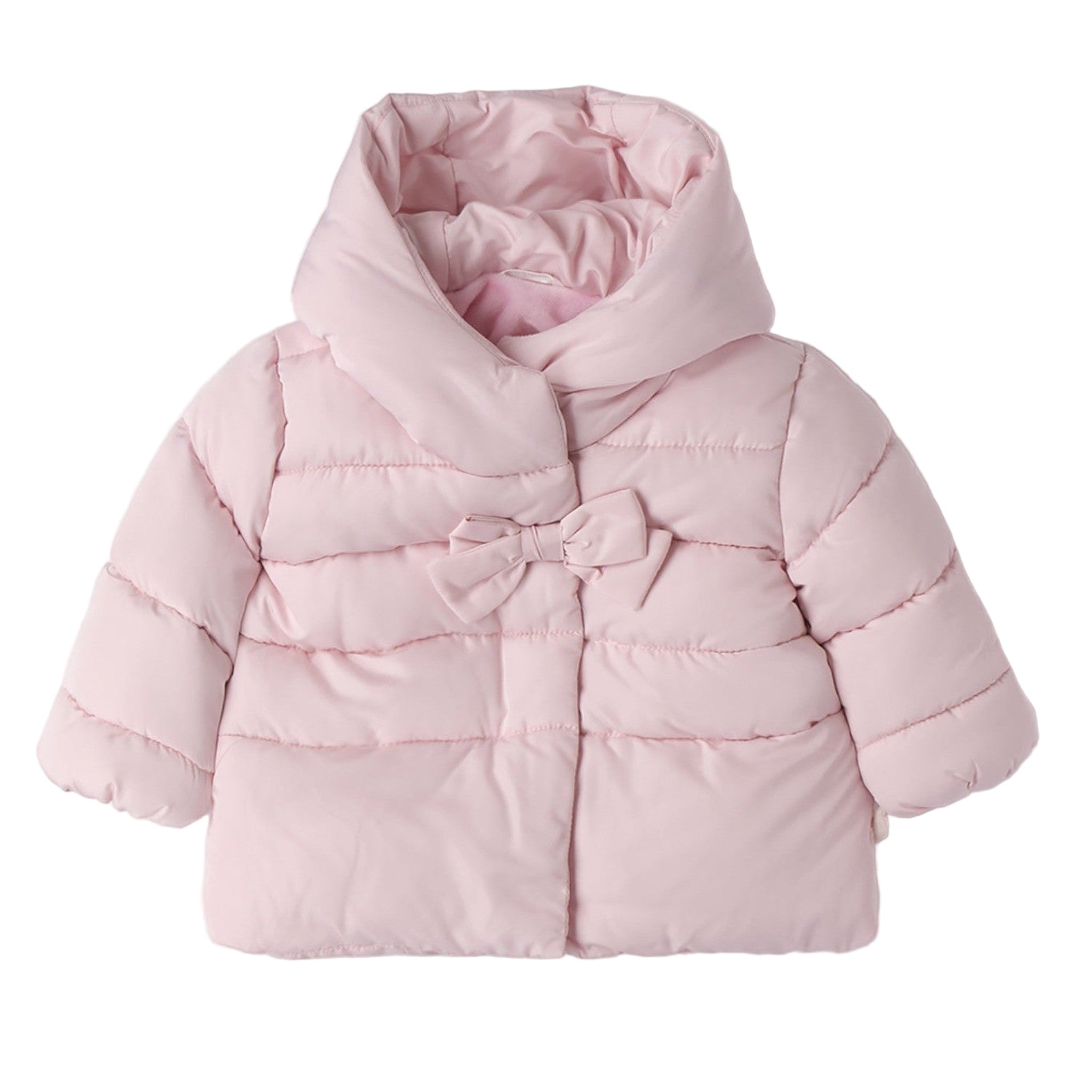 Piumino Cappuccio Fiocco Neonata 3F737/2714 corredino e abbigliamento neonato | NANU' BABY
