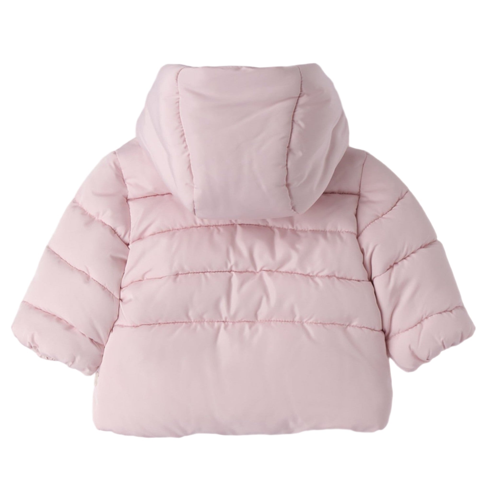 Piumino Cappuccio Fiocco Neonata 3F737/2714 corredino e abbigliamento neonato | NANU' BABY