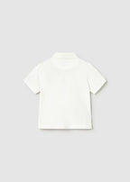 Polo Cotone Stampa Bianco 1108/16 corredino e abbigliamento neonato | NANU' BABY