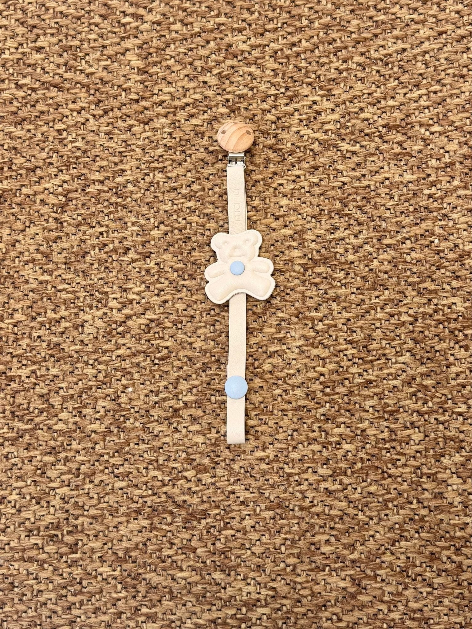 Porta Ciuccio Beige Cielo Cotone - MARLÙ IN910PC/C corredino e abbigliamento neonato | NANU' BABY