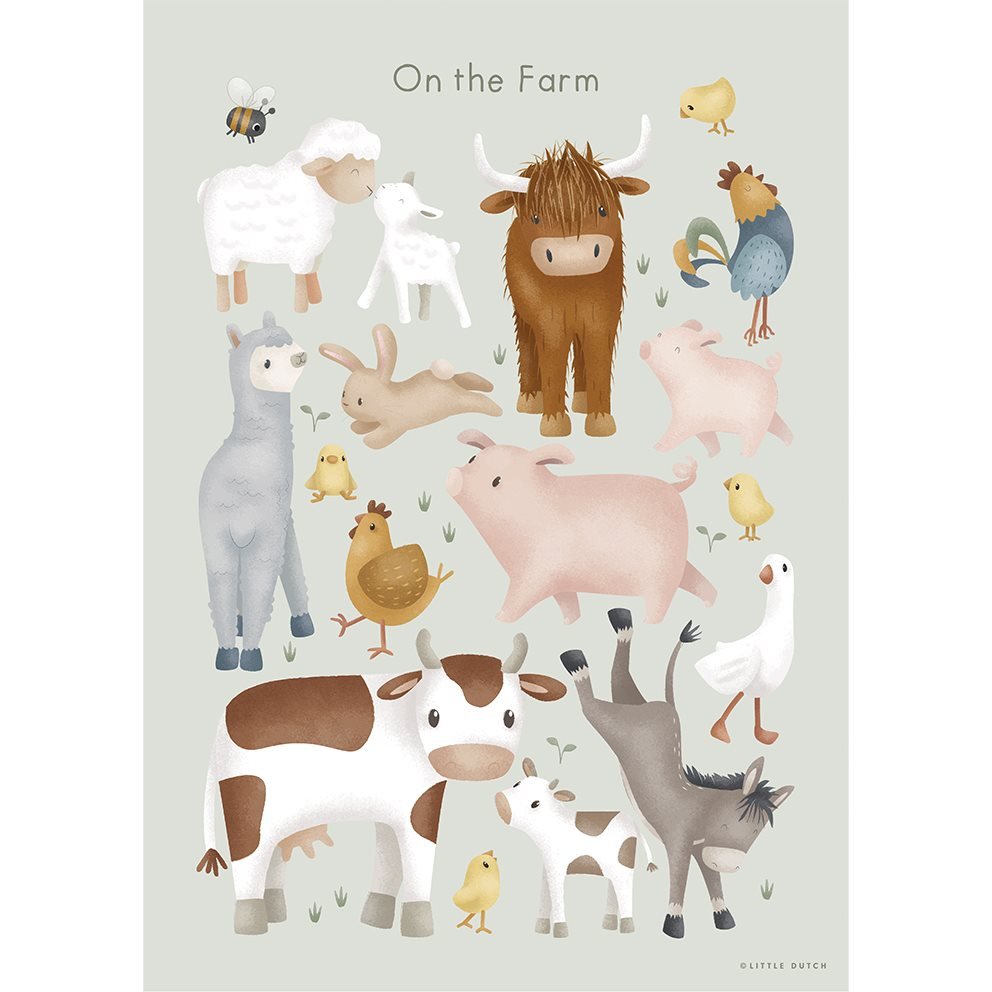 Poster A3 MULTICOLORE PW10214022 corredino e abbigliamento neonato | NANU' BABY