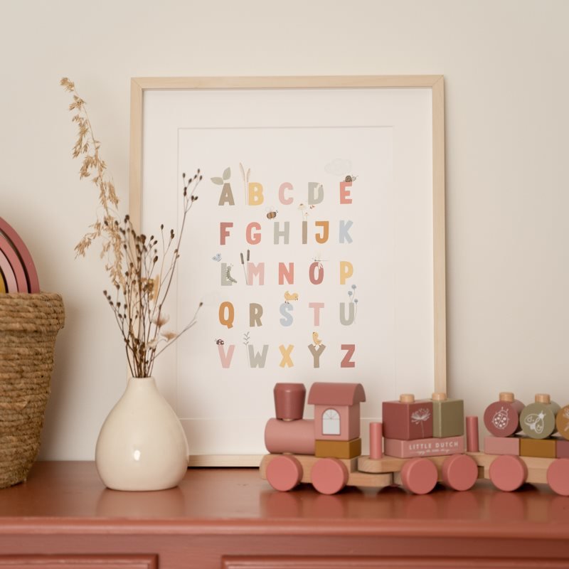 Poster Little Goose ABC Rosa - A3 Rosa PW10710750 corredino e abbigliamento neonato | NANU' BABY