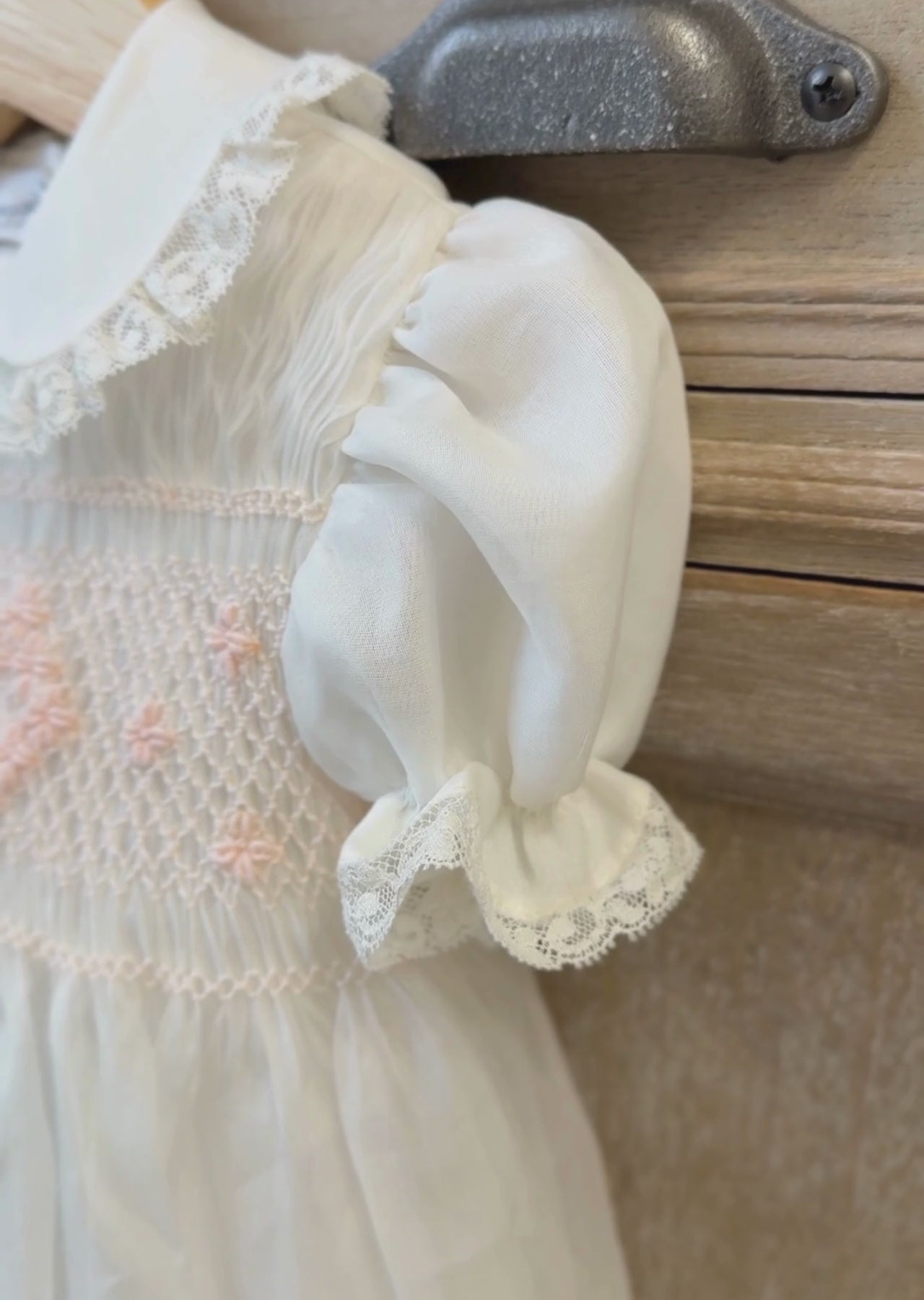 EULALIA/AC Pink Roses Smock Dress