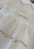 SOFIA/TU Pink Relief Rose Romper