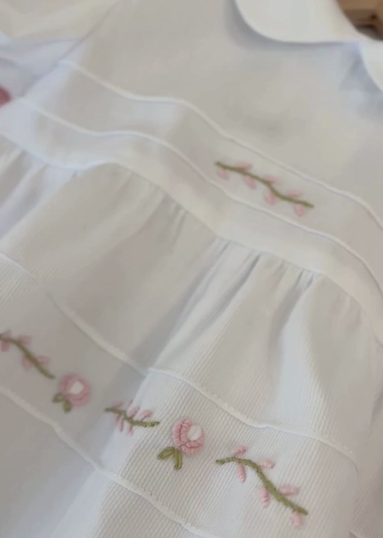 SOFIA/TU Pink Relief Rose Romper