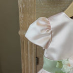 Pink Bandeau Satin Dress GG2636I