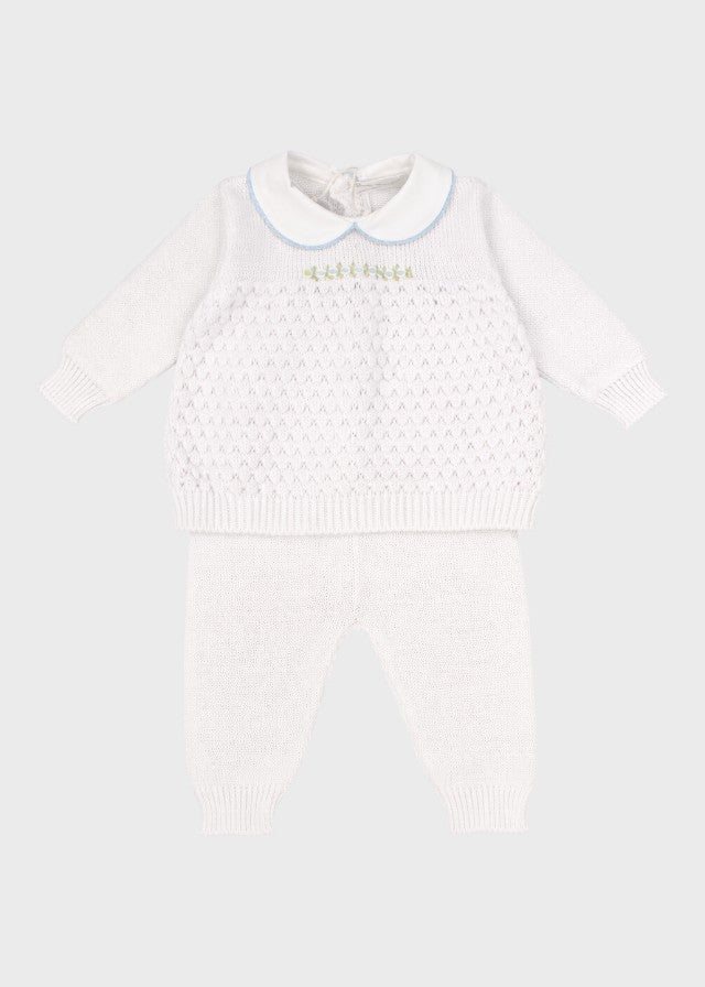 White Embroidered Flower Set SAIT/CN-C