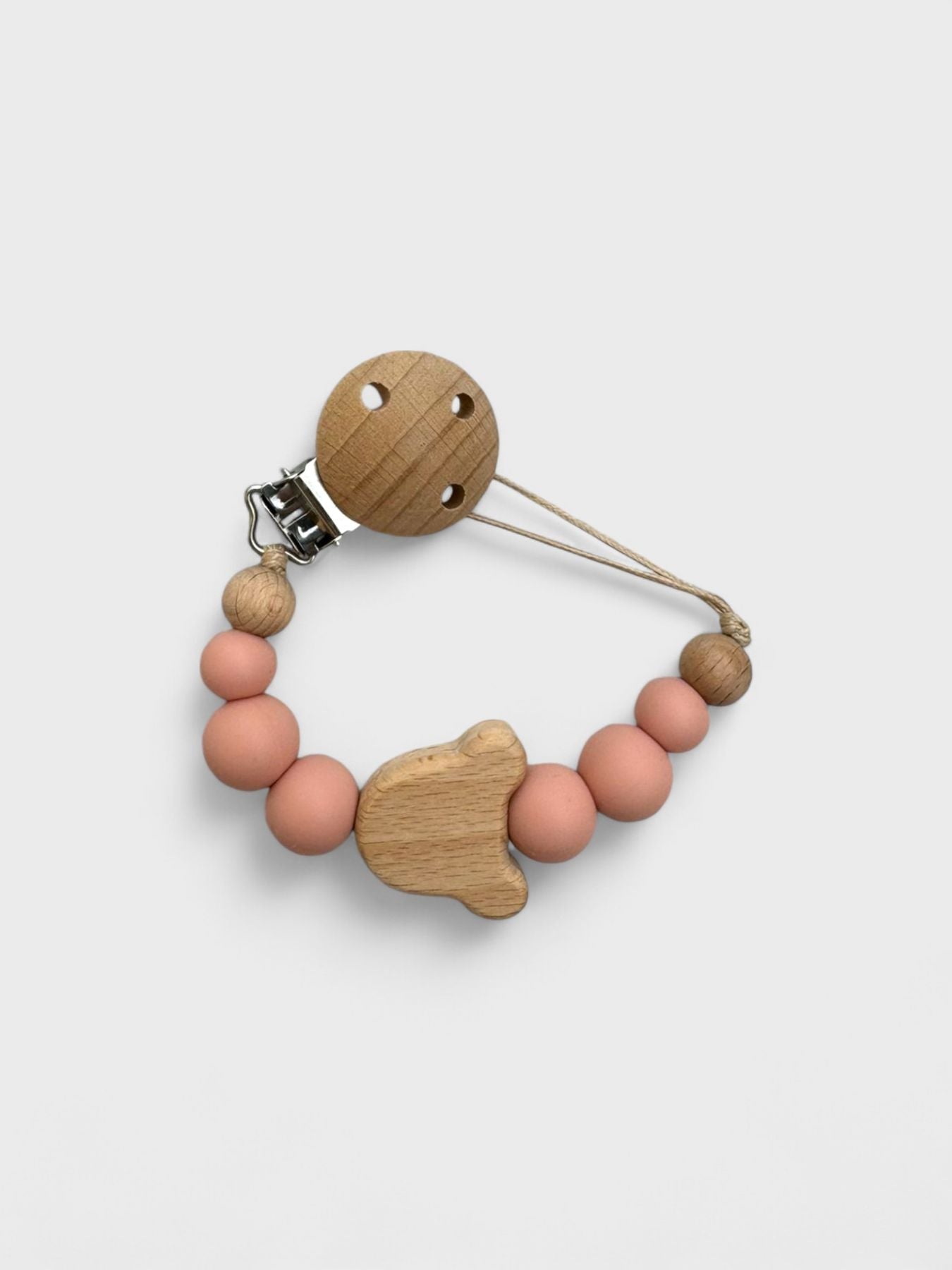 Reggiciuccio Teddy ROSA CIPRIA RC/TEDDY ROSA CIPRIA corredino e abbigliamento neonato | NANU' BABY