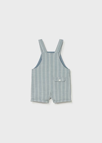 Salopette Cotone Lino Verde 1658/67 corredino e abbigliamento neonato | NANU' BABY