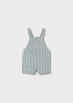 Salopette Cotone Lino Verde 1658/67 corredino e abbigliamento neonato | NANU' BABY