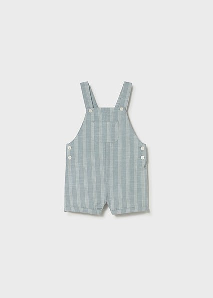 Salopette Cotone Lino Verde 1658/67 corredino e abbigliamento neonato | NANU' BABY