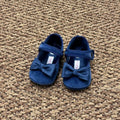 Scarpe Bimba BLU Velluto - AMBARABA' corredino e abbigliamento neonato | NANU' BABY