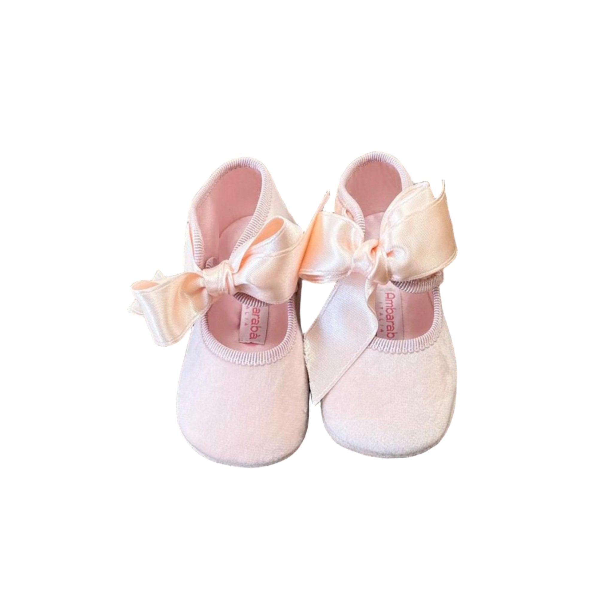 Scarpe Bimba ROSA Velluto - AMBARABA' corredino e abbigliamento neonato | NANU' BABY