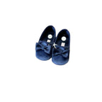 Scarpe Bimba Velluto Blu AMBARABA' - Eleganti corredino e abbigliamento neonato | NANU' BABY