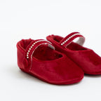 Scarpe Cerimonia Bimba Poliestere Rosso IM327SC/R corredino e abbigliamento neonato | NANU' BABY