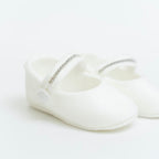Scarpe Cerimonia Bimba Poliestere Vaniglia IM327SC corredino e abbigliamento neonato | NANU' BABY
