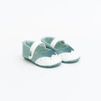 Scarpe Cerimonia Bimba Poliestere Verde Salvia Vaniglia IM312SC corredino e abbigliamento neonato | NANU' BABY