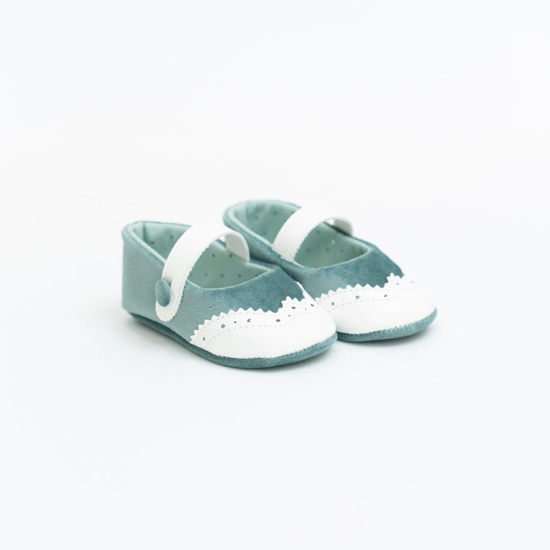 Scarpe Cerimonia Bimba Poliestere Verde Salvia Vaniglia IM312SC corredino e abbigliamento neonato | NANU' BABY