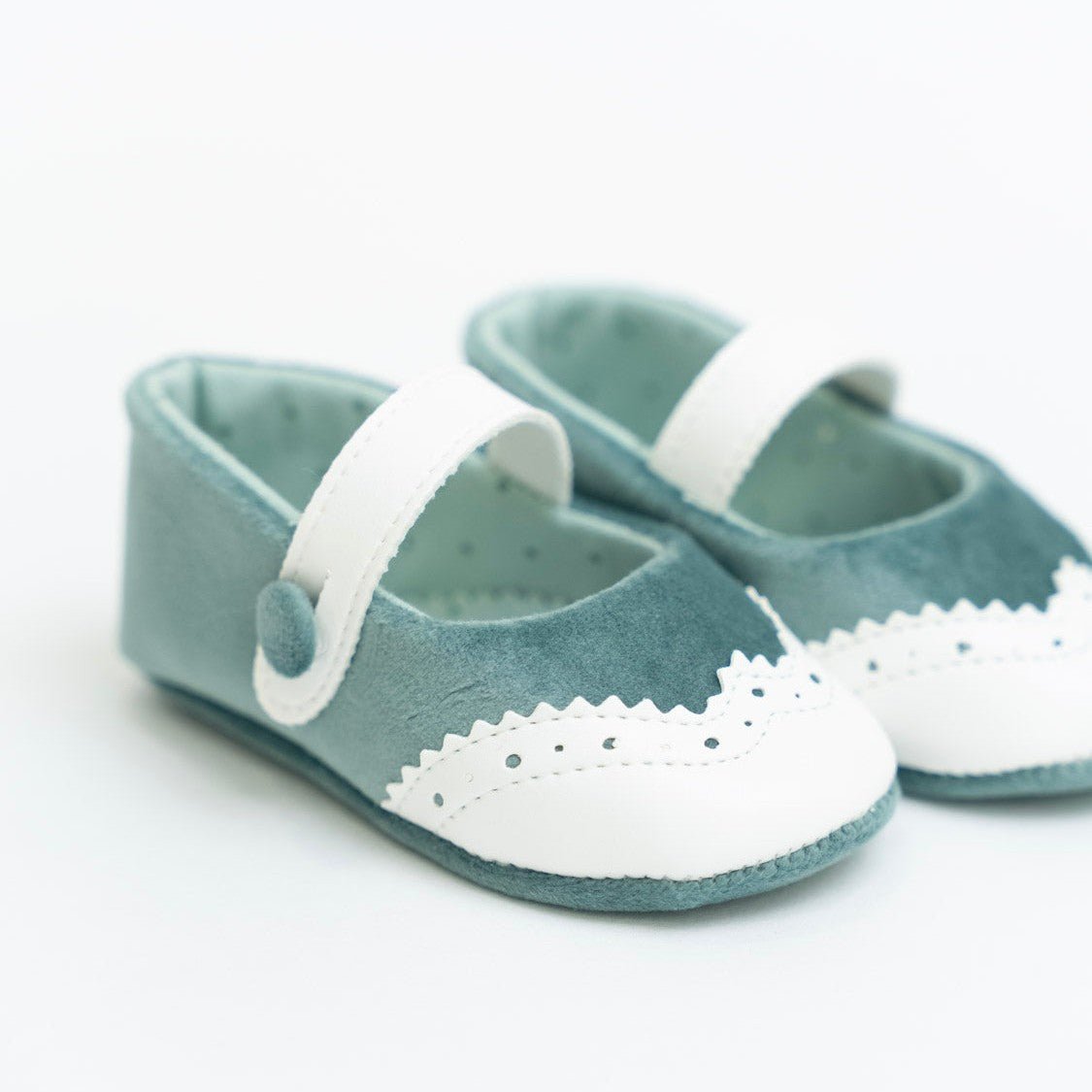 Scarpe Cerimonia Bimba Poliestere Verde Salvia Vaniglia IM312SC corredino e abbigliamento neonato | NANU' BABY