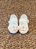 Scarpe Cerimonia Flower Bimba Vaniglia IK329SC corredino e abbigliamento neonato | NANU' BABY