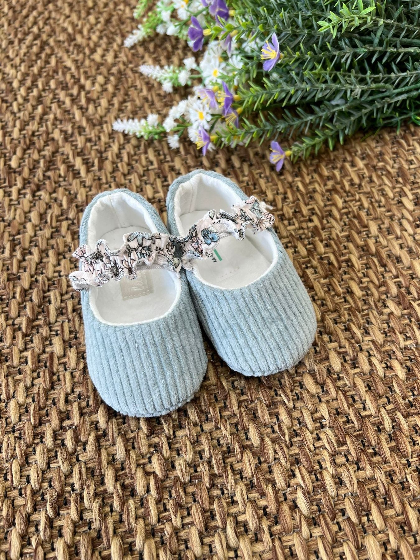 Scarpe in velluto Bimba VERDE 9L - SCL9L/V corredino e abbigliamento neonato | NANU' BABY
