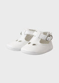 Scarpette Cotone Occhio Panna SM4153/T95/P corredino e abbigliamento neonato | NANU' BABY