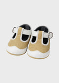 Scarpette Pelle Rafia Beige SM39159/T29 corredino e abbigliamento neonato | NANU' BABY