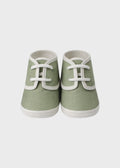 Scarpette Taffetas Verde PC05801 corredino e abbigliamento neonato | NANU' BABY