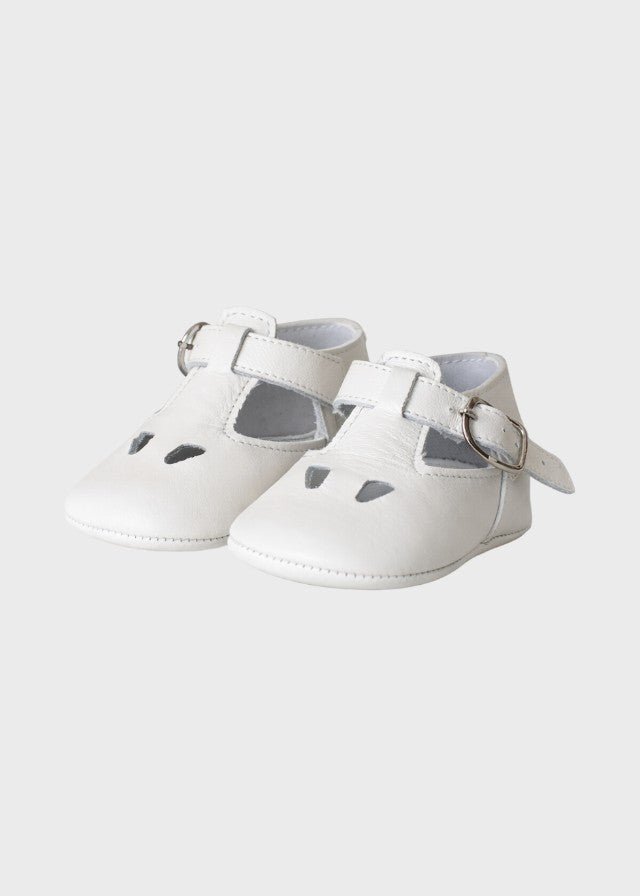 Scarpette Vera Pelle Panna SM4192/T001/P corredino e abbigliamento neonato | NANU' BABY
