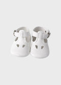 Scarpina Occhio Bue Bianca SM4353/20 corredino e abbigliamento neonato | NANU' BABY