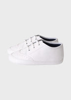Scarpina Oxford Pelle Bianco SM4175/T001 corredino e abbigliamento neonato | NANU' BABY