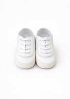 Scarpina Pelle Bicolore Beige SM3985/T003 corredino e abbigliamento neonato | NANU' BABY