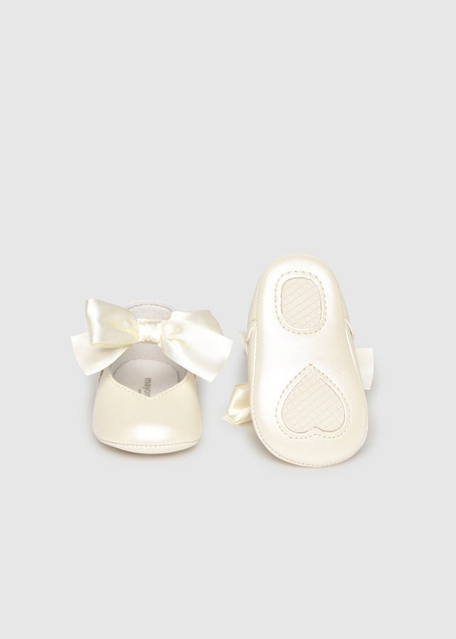 Scarpine Culla Cerimonia Avorio 9090/77 corredino e abbigliamento neonato | NANU' BABY