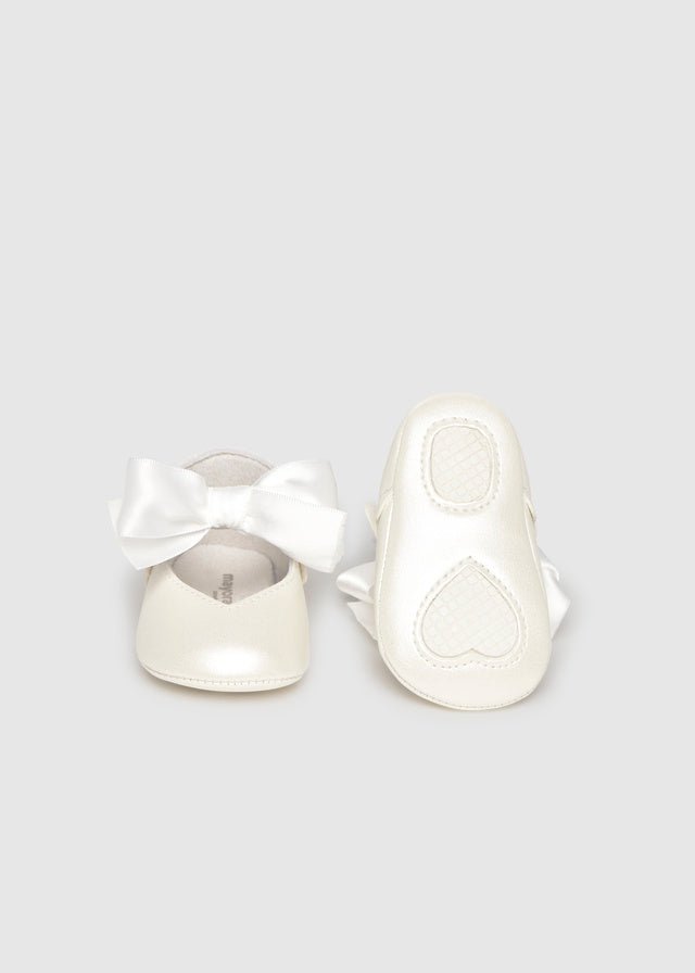 Scarpine Culla Cerimonia Bianco 9090/79 corredino e abbigliamento neonato | NANU' BABY