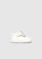 Scarpine Strappo Avorio 9082/88 corredino e abbigliamento neonato | NANU' BABY