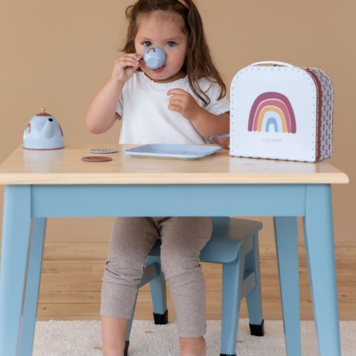 Sedia ergonomica in legno laccato blu Blu LD4951 corredino e abbigliamento neonato | NANU' BABY