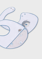 Set 2 Bavaglini Cotone Avorio 9074/40 corredino e abbigliamento neonato | NANU' BABY